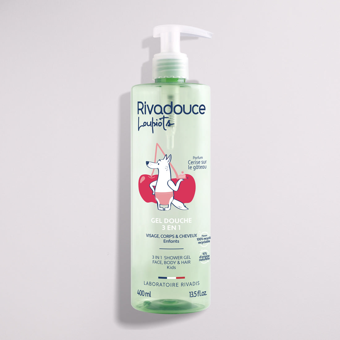 Rivadouce Loupiots Cerise Sur Le Gâteau 3-in-1 Shower Gel 400ml