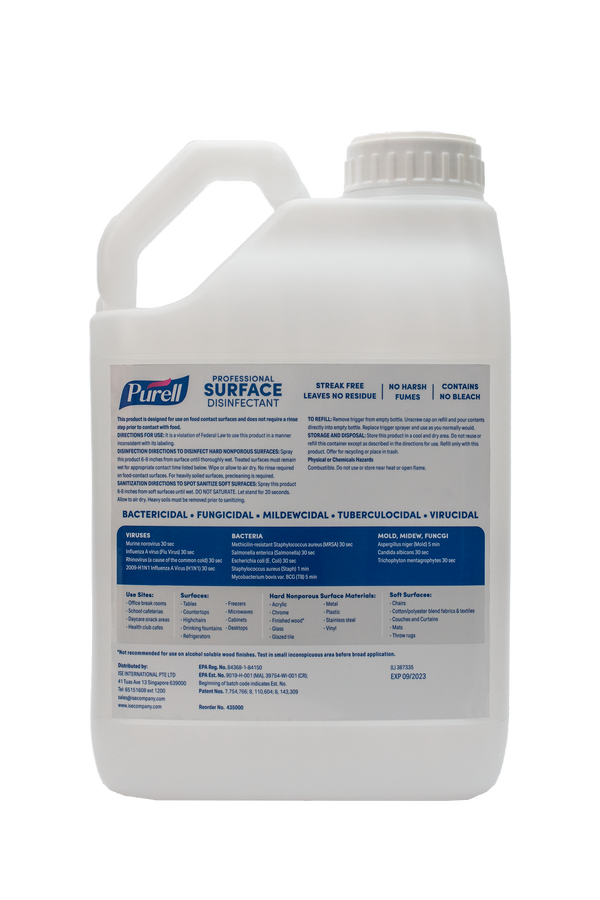 Purell Professional Surface Disinfectant 5000ml Capped Bottle Fresh Citrus Scent