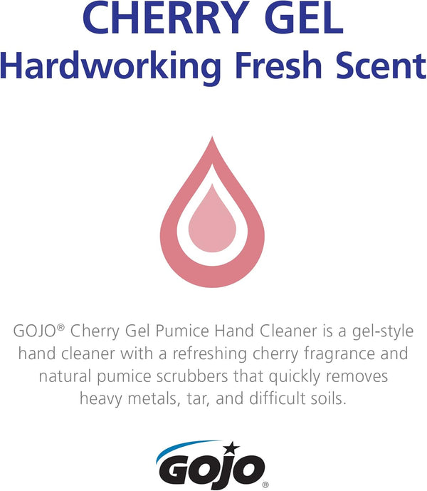 GOJO Cherry Gel Pumice Hand Cleaner 1 Gallon / 3.78L