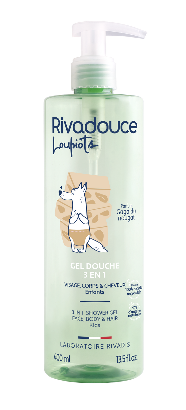 Rivadouce Loupiots Gaga Du Nougat 3-in-1 Shower Gel 400ml