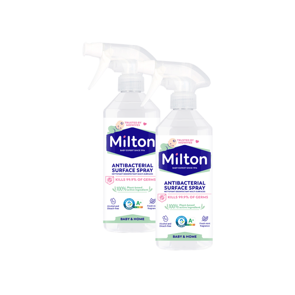 MILTON Antibacterial Surface Spray - 500ml (Pack of 2)
